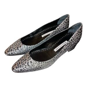 NEW Manolo Blahnik Listony Jacquard Pump Sz 40.5